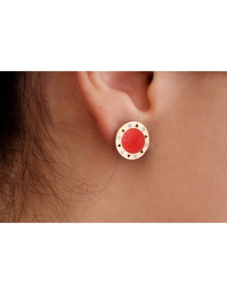 Dolce Vita coral earrings