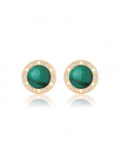 Malachite earrings La dolce vita