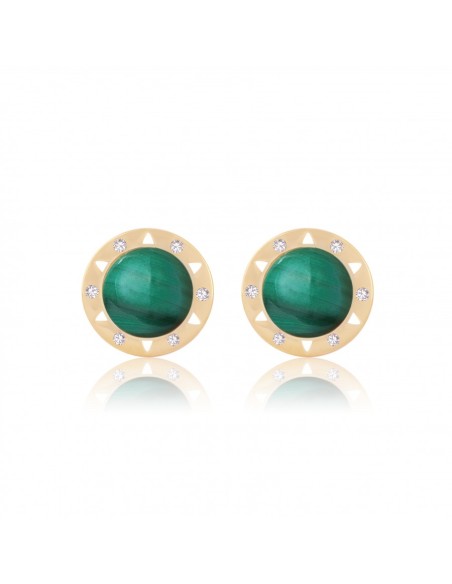 Malachite earrings La dolce vita