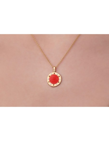 Dolce Vita coral pendant