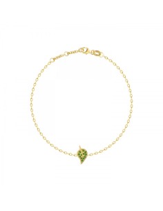 Yellow Gold Leaf With Chain