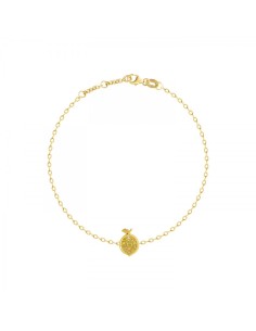 Yellow Gold Lemon Fruit With Chain