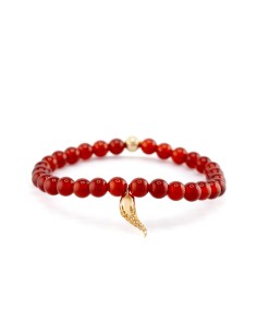 Corno Yellow Gold Carnelian Bracelet