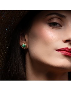 Malachite earrings La dolce vita 2