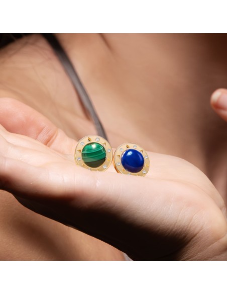 Malachite earrings La dolce vita