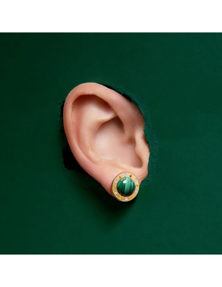 Malachite earrings La dolce vita