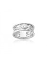 Anello oro bianco e diamante Ricami