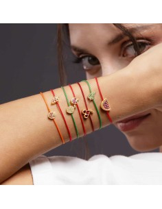 Rose Gold Apple Fruit With Red Thread 2