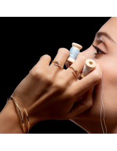 Raffaella Yellow Gold Ring Diamonds 2