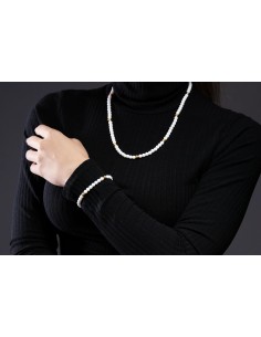 Agate Necklace and gold 2