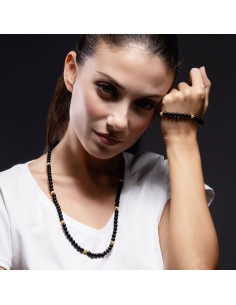 Matt Onyx  Necklace and gold 2