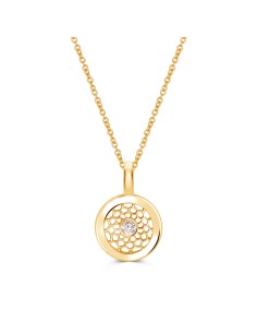 Ricami Pendant Yellow Gold (circular)