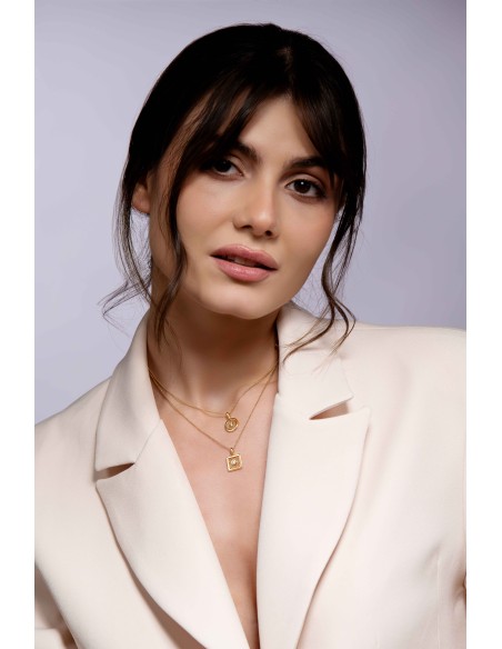 Ricami Pendente Oro Giallo