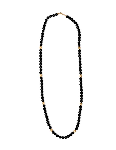 Collana  Onice matto e Oro