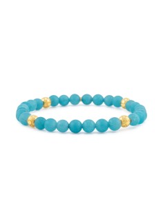 Elastic Bracelet in Blue Jade