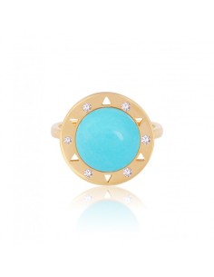 Turquoise ring La dolce vita