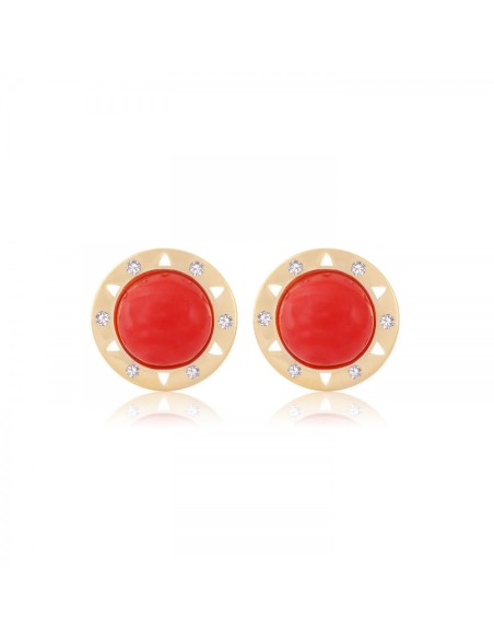 Dolce Vita coral earrings